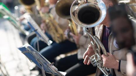 Nærbilde av trompet