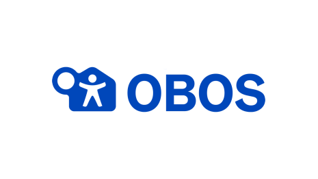OBOS logo med hvit bakgrunn
