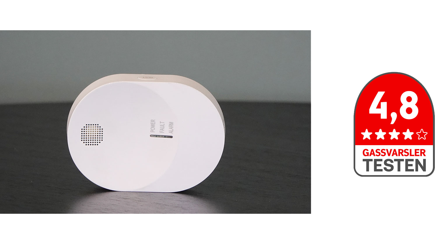 No-flame gassalarm Wifi, 4,8 av 5 score
